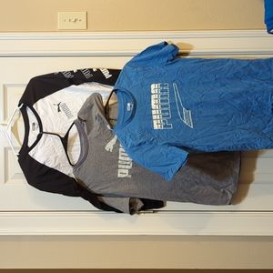 Three youth large size 14, 16 puma t-shirts